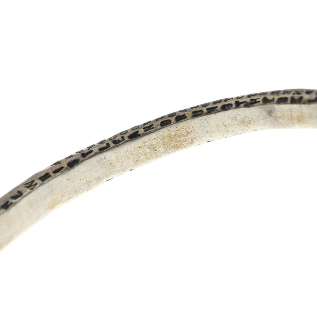NO BRAND(ノーブランド) TOBIAS WISTISEN POETIC HALF BANGLE 詩刻印 バングル シルバー