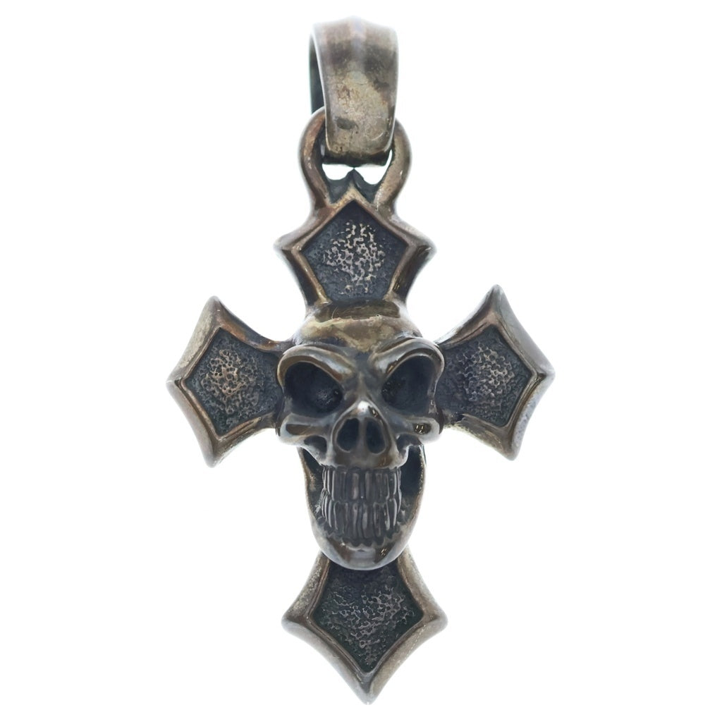 Bill Wall Leather/BWL(ビルウォールレザー) C CROSS SKULL PENDANT SV925 Cクロス スカル ペンダント シルバー