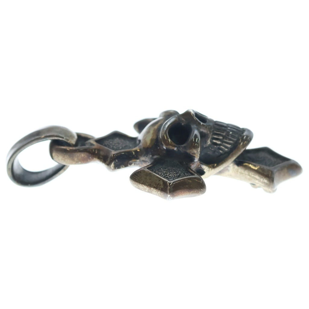 Bill Wall Leather/BWL(ビルウォールレザー) C CROSS SKULL PENDANT SV925 Cクロス スカル ペンダント シルバー
