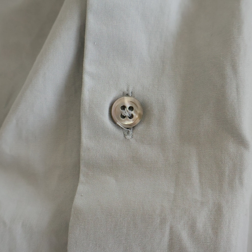 RAF SIMONS(ラフシモンズ) STITCH BUTTON DOWN L/S SHIRT 刺繍ロゴ ステッチボタンダウン 長袖シャツ グレー