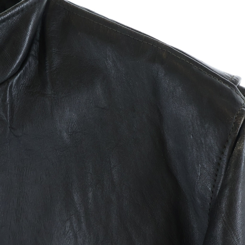 SCHOTT(ショット) 60S SINGLE LEATHER JACKET サボテンタグ シングルレザージャケット ブラック