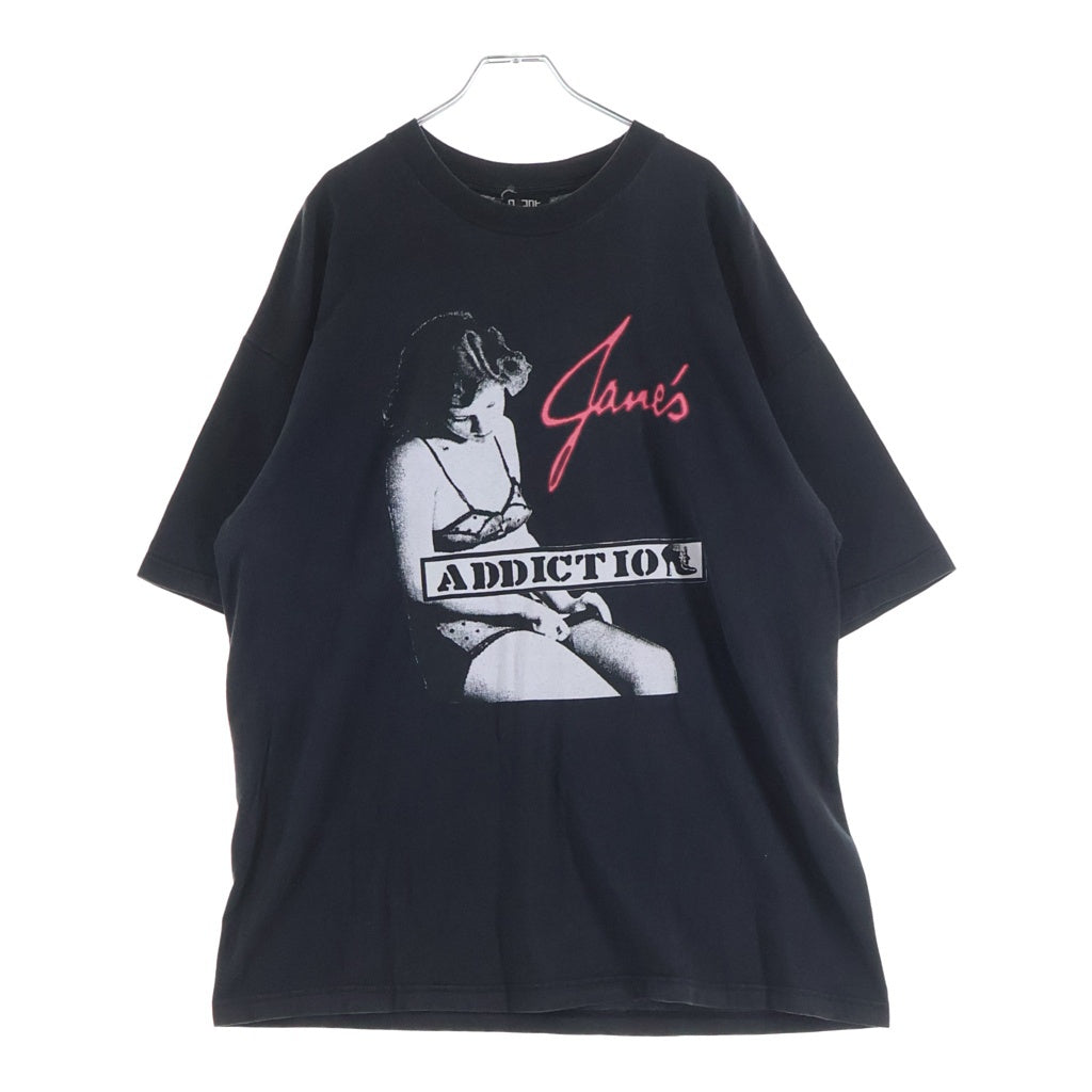 VINTAGE(ヴィンテージ) 90S JANE'S ADDICTION PRINT TEE ジェーンズアディクション 両面プリント半袖カットソーTシャツ ブラック