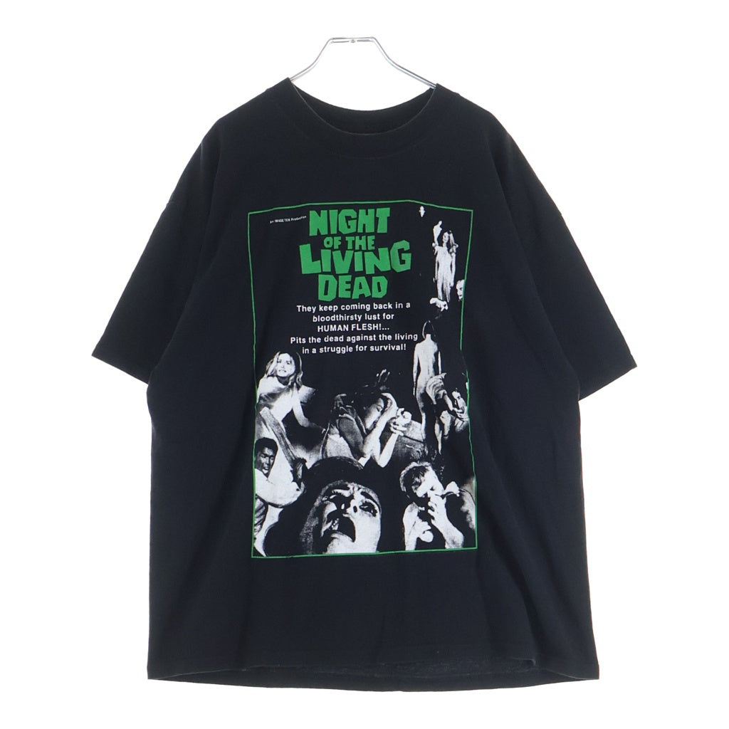 VINTAGE(ヴィンテージ) 00S NIGHT OF THE LIVING DEAD ナイト オブ ザ リビングデッド ムービー 半袖カットソーTシャツ ブラック