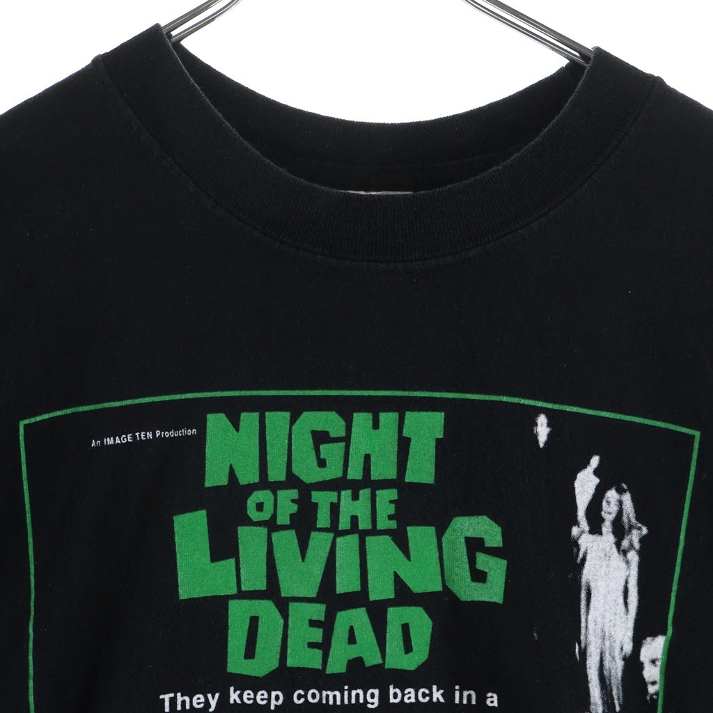 VINTAGE(ヴィンテージ) 00S NIGHT OF THE LIVING DEAD ナイト オブ ザ リビングデッド ムービー 半袖カットソーTシャツ ブラック