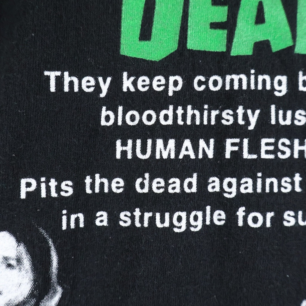 VINTAGE(ヴィンテージ) 00S NIGHT OF THE LIVING DEAD ナイト オブ ザ リビングデッド ムービー 半袖カットソーTシャツ ブラック