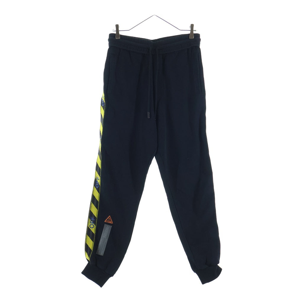 OFF-WHITE(オフホワイト) 18SS SWEATPANT WITH SIDE TAPE サイドテープスウェットパンツ OMCH007S18003008 ブラック