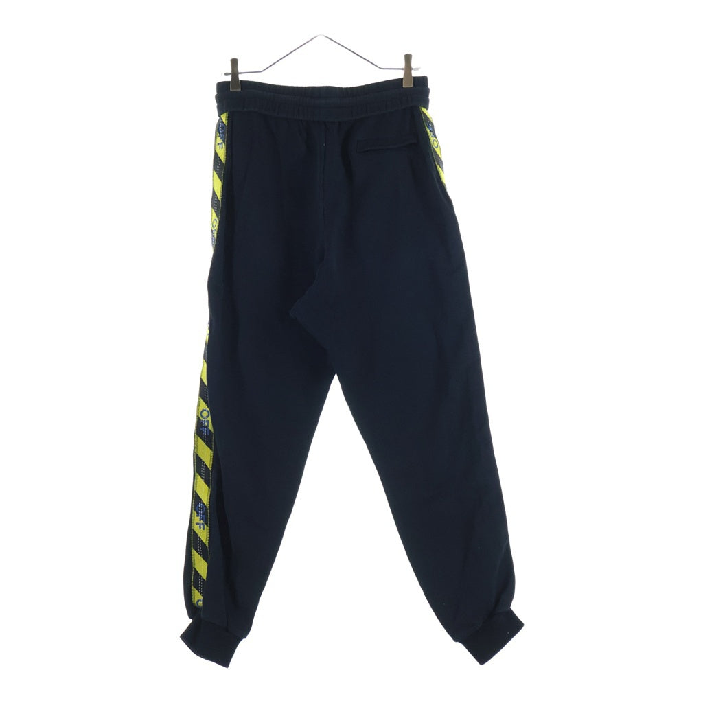 OFF-WHITE(オフホワイト) 18SS SWEATPANT WITH SIDE TAPE サイドテープスウェットパンツ OMCH007S18003008 ブラック