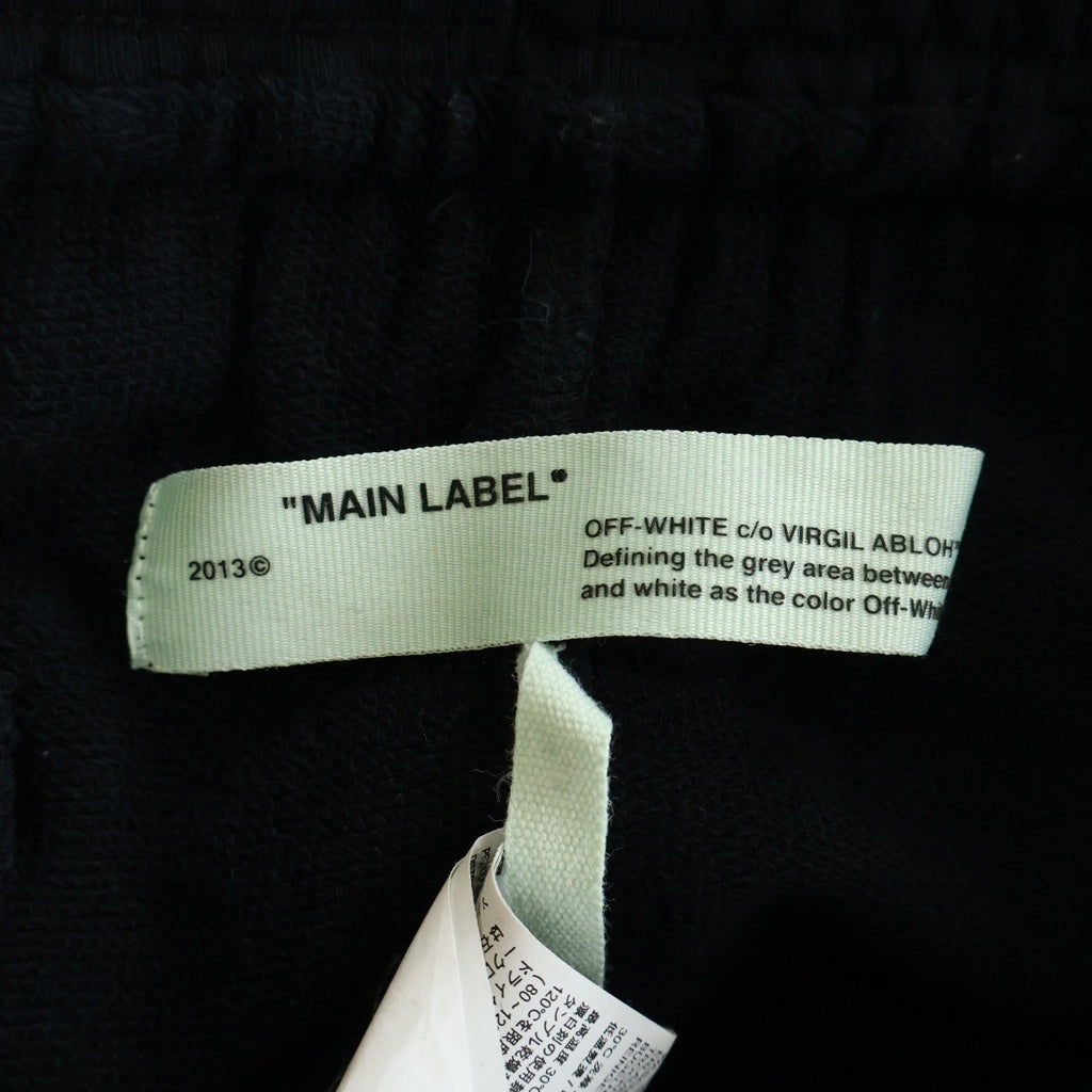 OFF-WHITE(オフホワイト) 18SS SWEATPANT WITH SIDE TAPE サイドテープスウェットパンツ OMCH007S18003008 ブラック