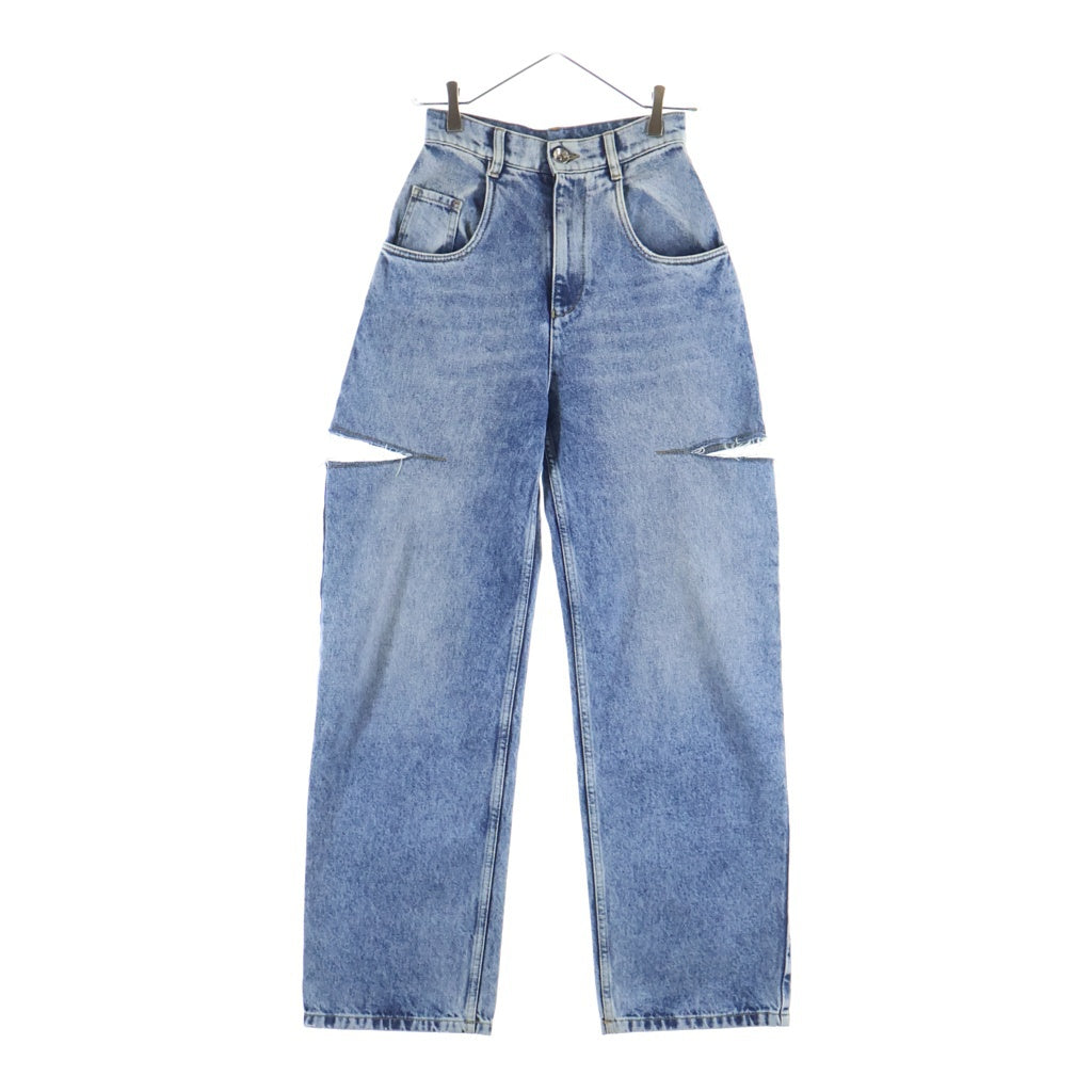 Maison Margiela(メゾンマルジェラ) 23SS PANTS 5 POCKETS スラッシュディティール ダメージ加工デニムパンツ インディゴ S51LA0051 S30513