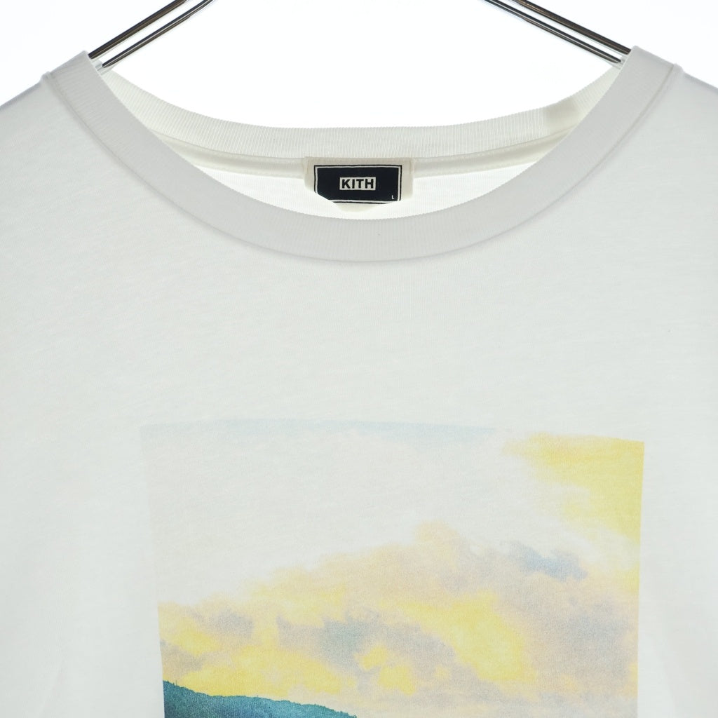KITH(キス) PRODUCT OF KITH HAWAII ハワイ限定 フロントプリント 半袖Tシャツ カットソー ホワイト KHM034696