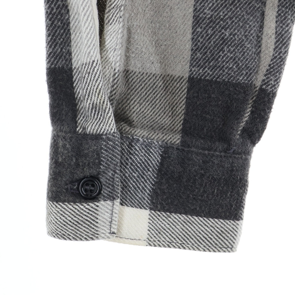 FIVE BROTHERS(ファイブブラザー) 70-80S FLANNEL CHECK L/S SHIRT フランネル チェック 長袖シャツ ブラック/ホワイト