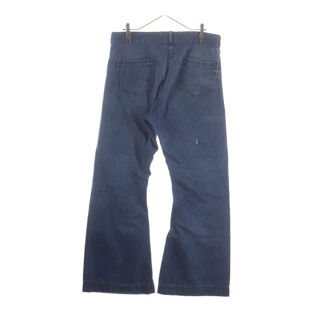 VINTAGE(ヴィンテージ) 70S SEAFARER DUNGAREES （シーファーラー ダンガリーズ）42TALON SAILOR PANTS USA製 セイラー フレア デニム パンツ インディゴ 01-760-107-ER