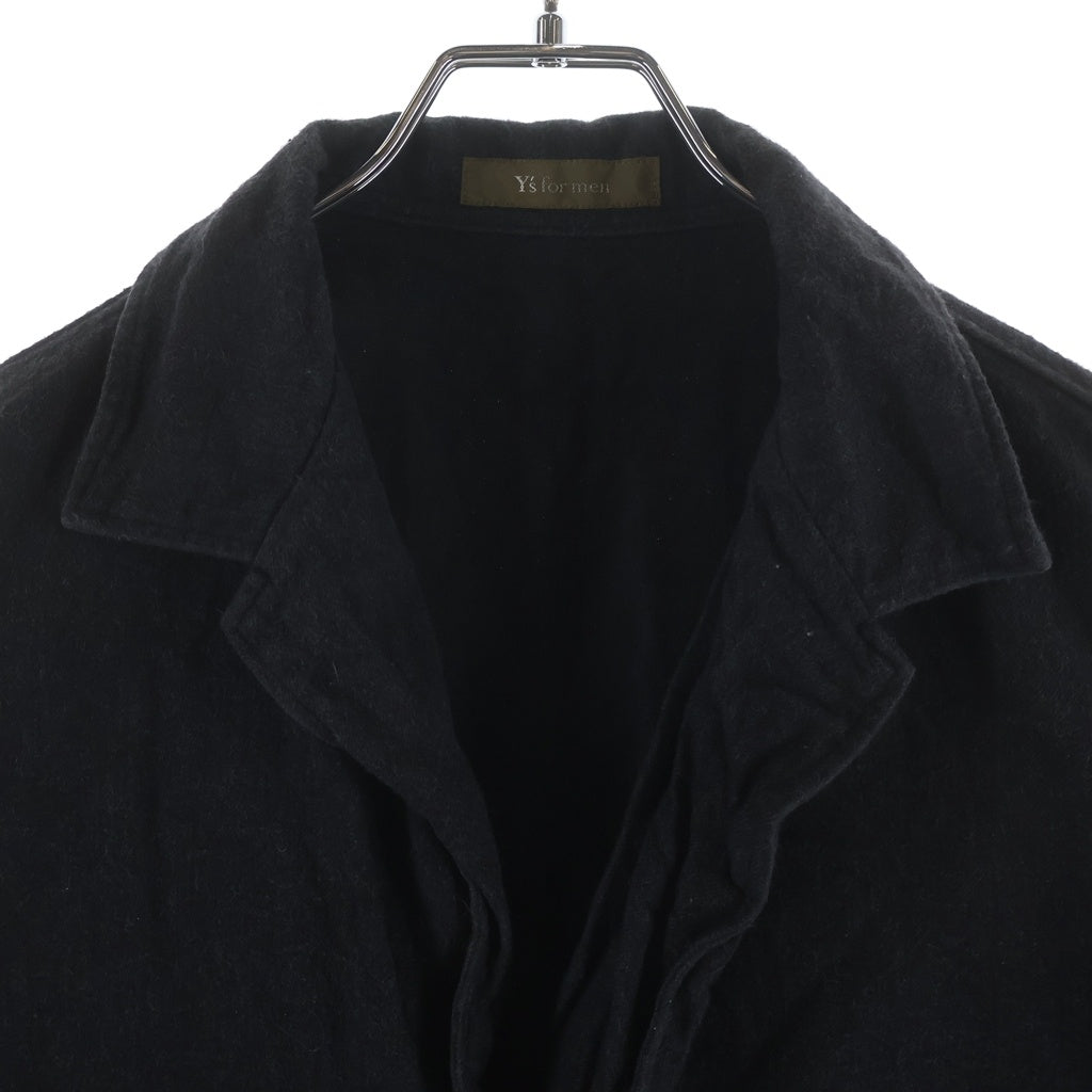 Y's for men(ワイズフォーメン) 94AW COTTON PULL PVER JACKET コットンプルオーバージャケット ブラック