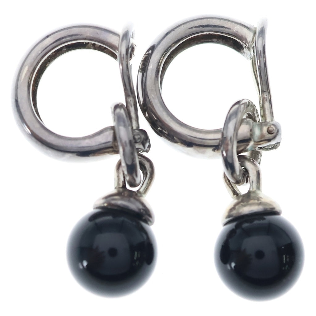TIFFANY & Co.(ティファニー) 90-00S Black Onyx Ball Dangle Earrings ブラックオニキス ボールイアリング ブラック/シルバー レディース