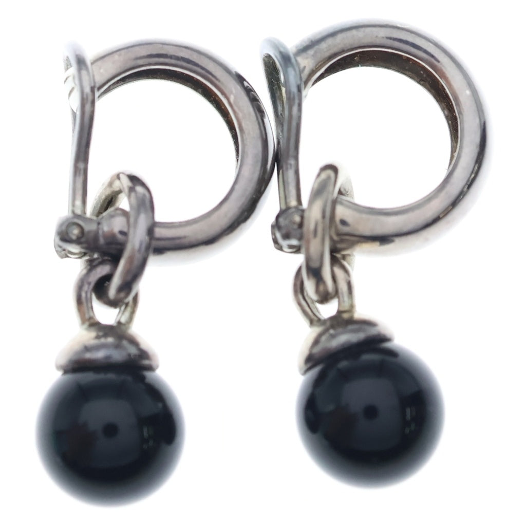 TIFFANY & Co.(ティファニー) 90-00S Black Onyx Ball Dangle Earrings ブラックオニキス ボールイアリング ブラック/シルバー レディース