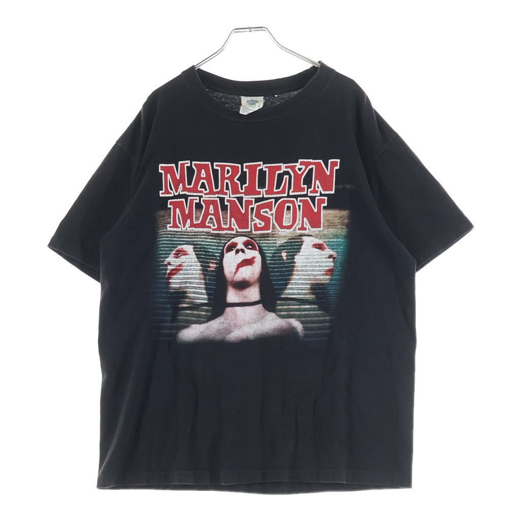 VINTAGE(ヴィンテージ) 90S MARILYN MANSON SWEET DREAMS ARE MADE OF THIS TEE マリリンマンソン 両面プリント半袖カットソーTシャツ ブラック