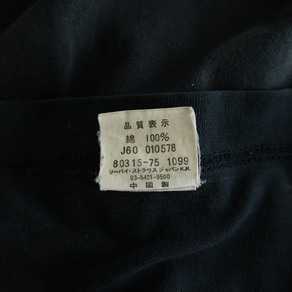 VINTAGE(ヴィンテージ) 90S JAMILOQUAI×LEVI'S RONG SLEEVE TEE ジャミロクワイ 両面プリント長袖カットソーTシャツ ブラック