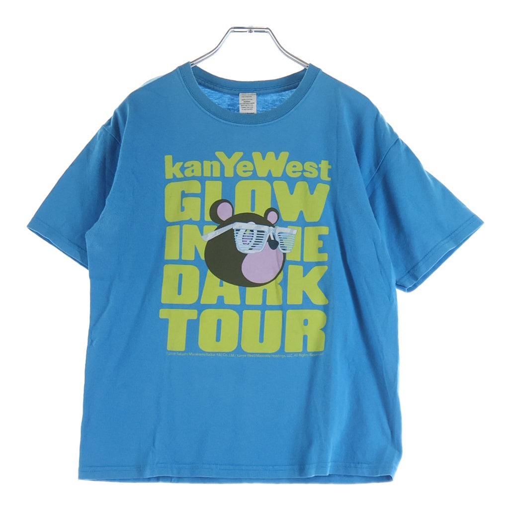 VINTAGE(ヴィンテージ) 00S KANYE WEST GLOE INTHE DARK TOUR カニエ ウェスト 両面プリント半袖カットソーTシャツ ブルー