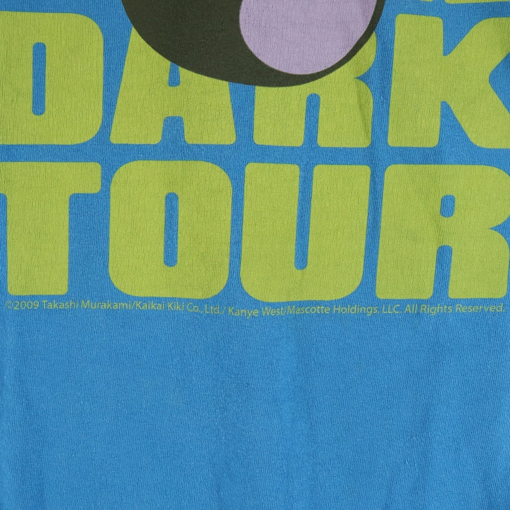 VINTAGE(ヴィンテージ) 00S KANYE WEST GLOE INTHE DARK TOUR カニエ ウェスト 両面プリント半袖カットソーTシャツ ブルー