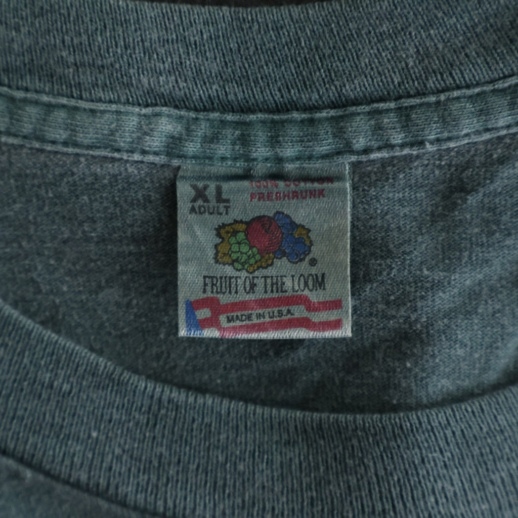 VINTAGE(ヴィンテージ) 90S SOULS AT ZERO ISEE IHURT ILAUGH ILIVE ソウルズ アット ゼロ 両面プリント半袖カットソーTシャツ グリーン