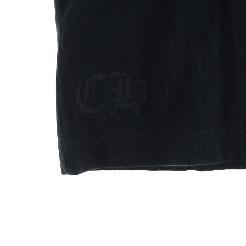 CHROME HEARTS(クロムハーツ) BACK CEMETERY CROSS PRINT L/S TEE セメタリー クロス 両面プリント長袖カットソーTシャツ ブラック