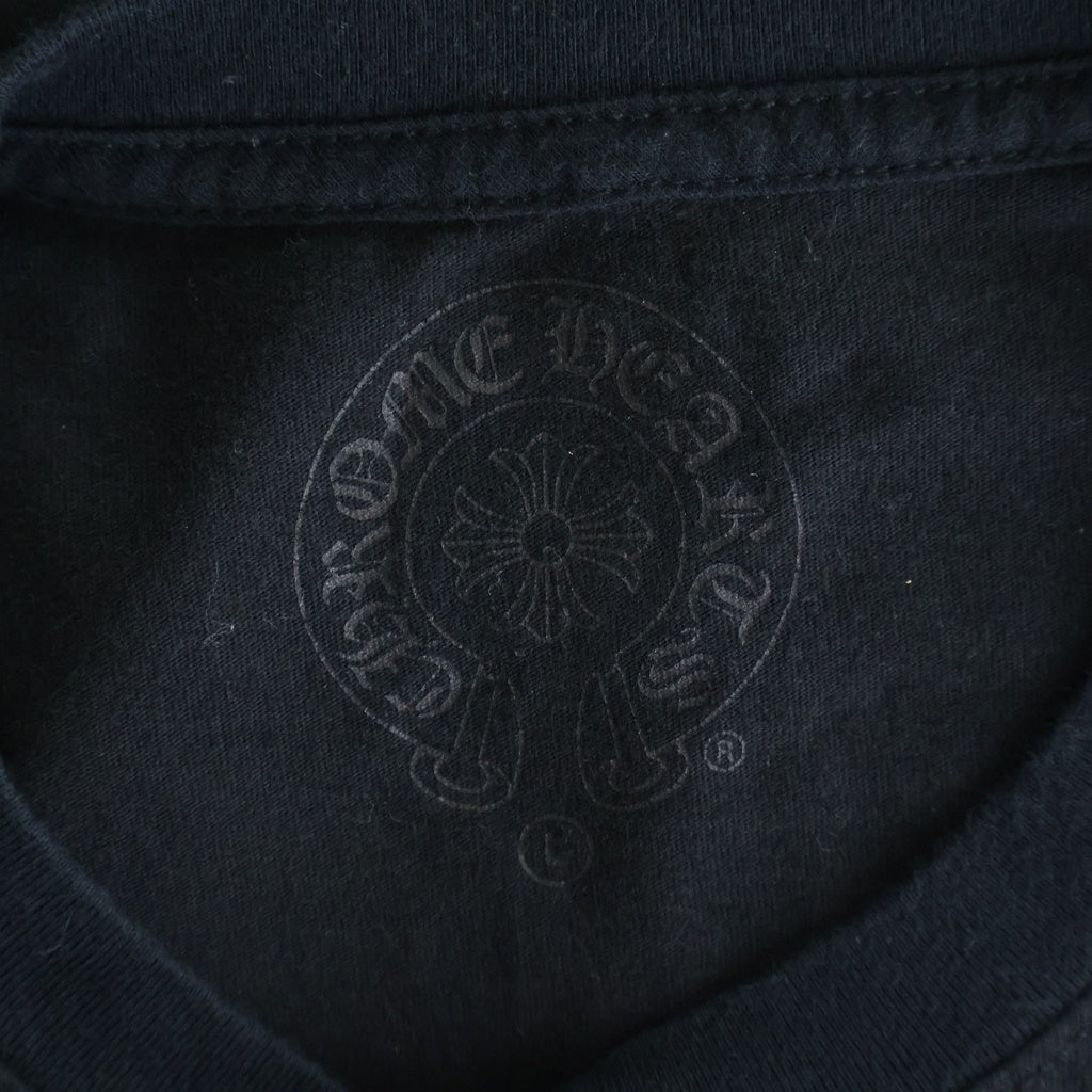 CHROME HEARTS(クロムハーツ) BACK CEMETERY CROSS PRINT L/S TEE セメタリー クロス 両面プリント長袖カットソーTシャツ ブラック