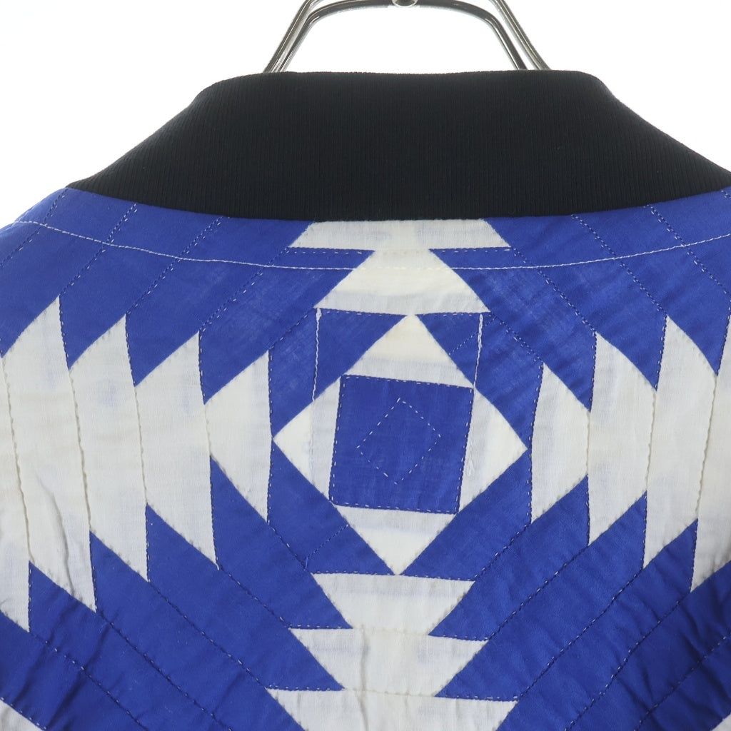 TAKAHIROMIYASHITA The SoloIst.(タカヒロミヤシタザソロイスト) OVERSIZED VINTAGE QUILT FLIGHT JACKET オーバーサイズ キルティング フライトジャケット ブルー/ホワイト