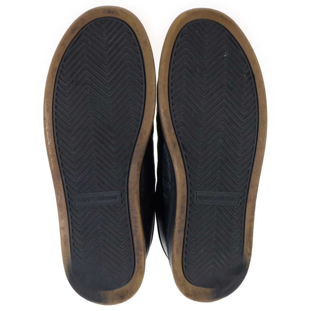 SAINT LAURENT PARIS(サンローランパリ) SL61 スムースレザー ローカットスニーカー ブラック P0 690789