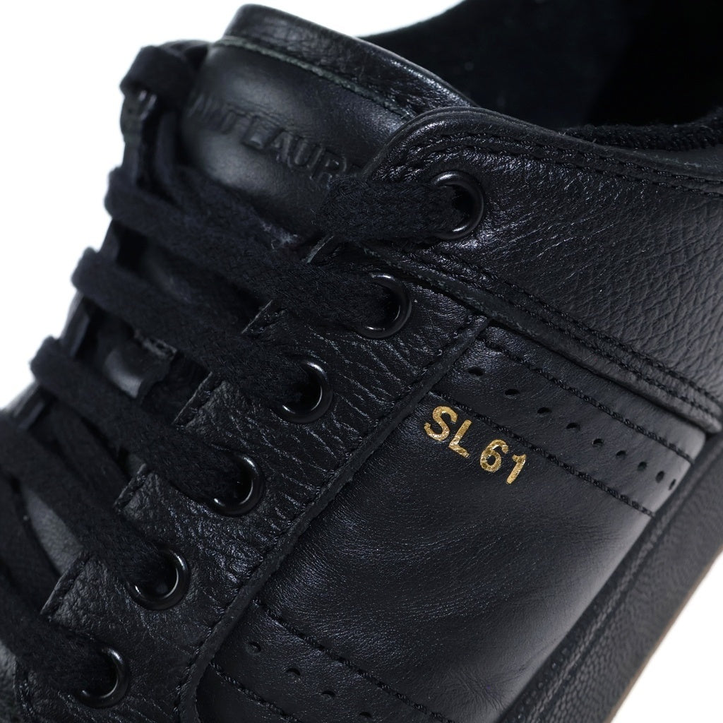 SAINT LAURENT PARIS(サンローランパリ) SL61 スムースレザー ローカットスニーカー ブラック P0 690789
