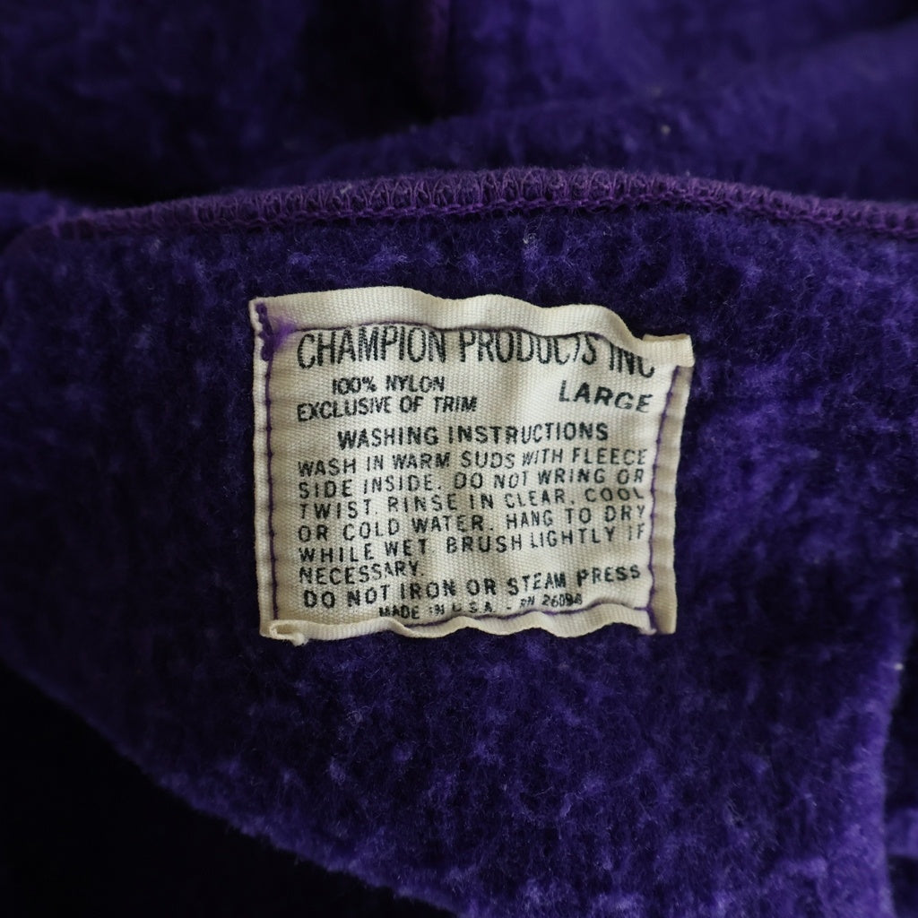 CHAMPION(チャンピオン) 60S BELFIELD GIRLS TRACK TALON ZIP ハーフジップ パーカー ナイロン パープル