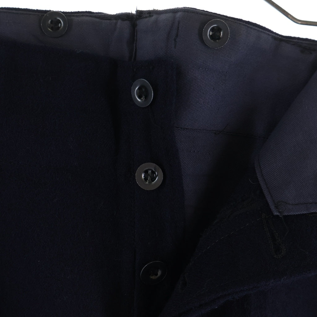 VINTAGE(ヴィンテージ) 40-50S ROYAL NAVY TROUSERS MILITARY PANTS イギリス軍 トラウザーズ ミリタリー ウール パンツ ブラック
