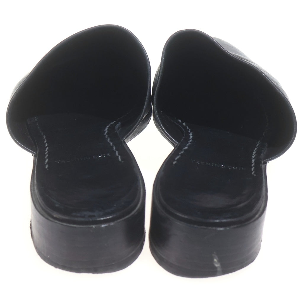 NO BRAND(ノーブランド) TACHINO CHIE GUJI LEATHER MULE SANDALS レザー ミュールサンダル ブラック