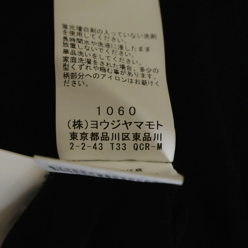 Y's for men(ワイズフォーメン) COTTON JERSEY LOGO PRINT SLEEVELESS TEE コットン天竺ロゴプリント ノースリーブTシャツ ブラック MP-T43-088