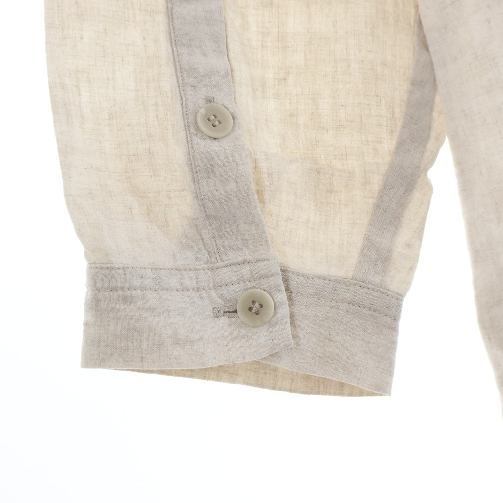 Yohji Yamamoto POUR HOMME(ヨウジヤマモト プールオム) HIGH COUNT LINEN ZIP OPEN BLOUSE リネン ジップアップ ブラウス ホワイト HG-B28-301