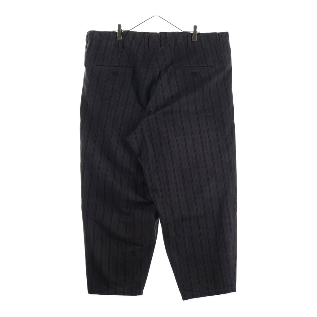 Yohji Yamamoto POUR HOMME(ヨウジヤマモト プールオム) 24AW WASHED PIGMENT INK DYED PANTS ピグメント パンツ ブラウン/ブラック H0-P14-521