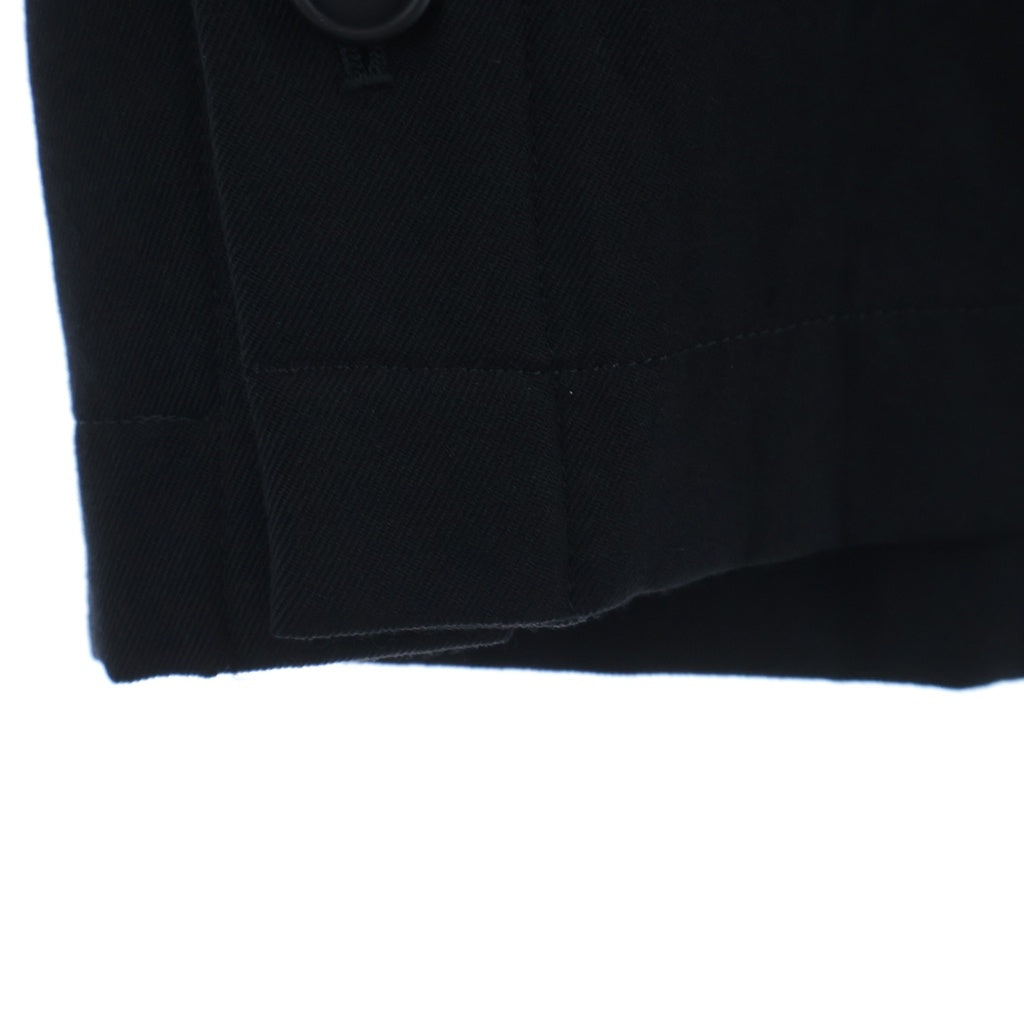 Yohji Yamamoto POUR HOMME(ヨウジヤマモト プールオム) 24AW ウールギャバジン スカート ブラック レディース H0-S10-534