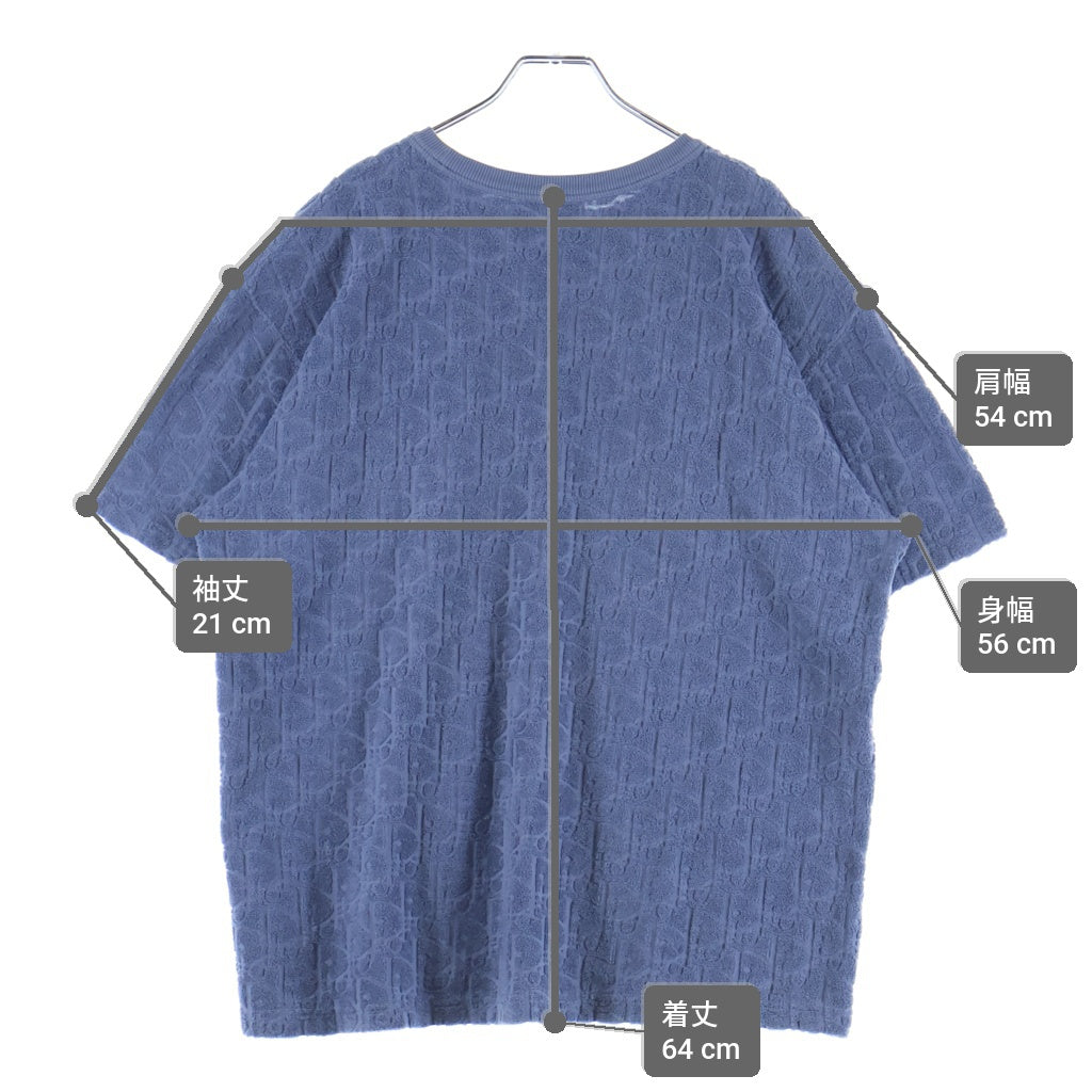 DIOR(ディオール) 21SS OBLIQUE LOGO S/S TEE オブリーク ロゴ 半袖カットソーTシャツ ブルー 113J592A0S14