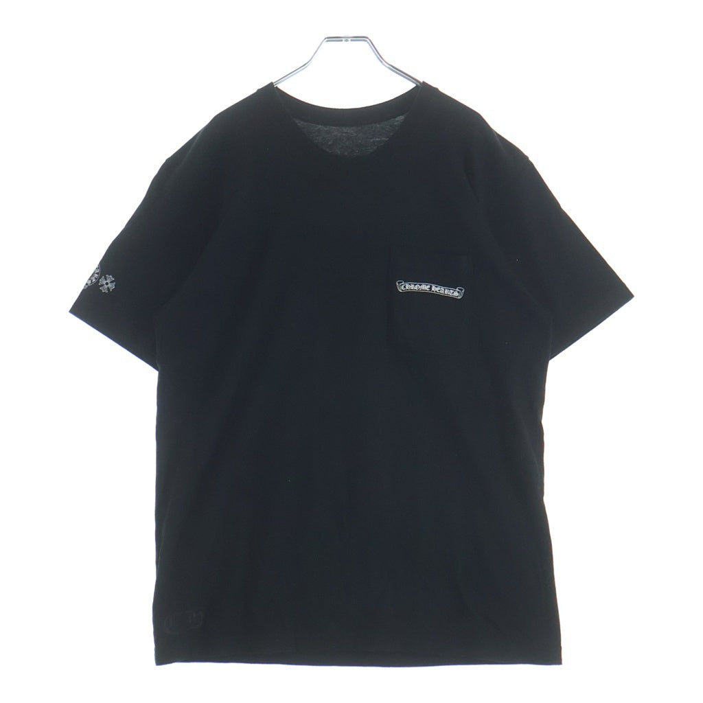 CHROME HEARTS(クロムハーツ) MLTCOL CEM CRS TEE マルチセメタリークロスプリント クルーネック半袖Tシャツ ショートスリーブカットソー ブラック