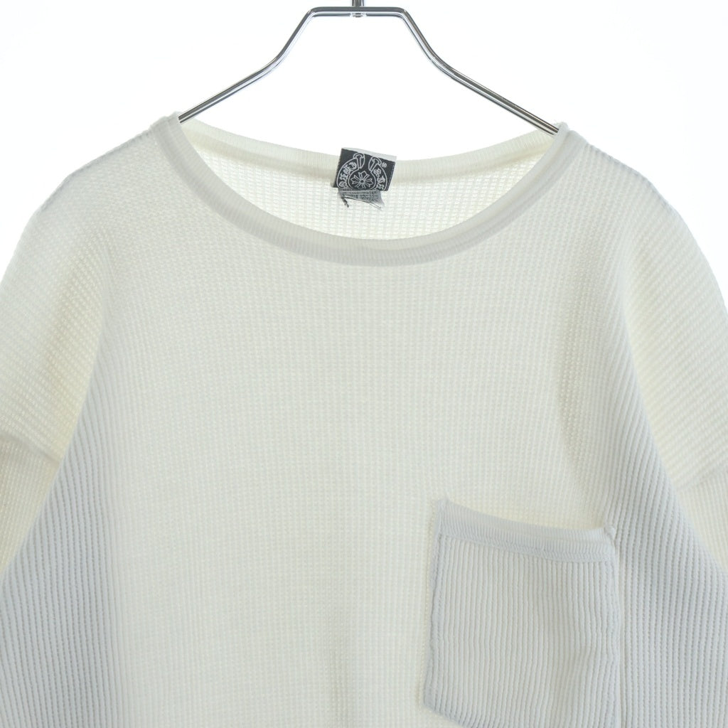 CHROME HEARTS(クロムハーツ) OLD Dagger Thermal L/S Tee FUCK YOU オールドモデル ダガー刺繍 ファックユー サーマル長袖Tシャツ ホワイト