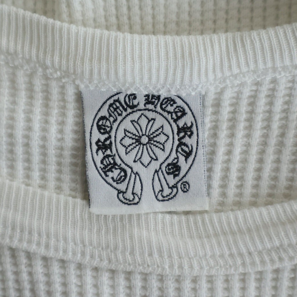 CHROME HEARTS(クロムハーツ) OLD Dagger Thermal L/S Tee FUCK YOU オールドモデル ダガー刺繍 ファックユー サーマル長袖Tシャツ ホワイト