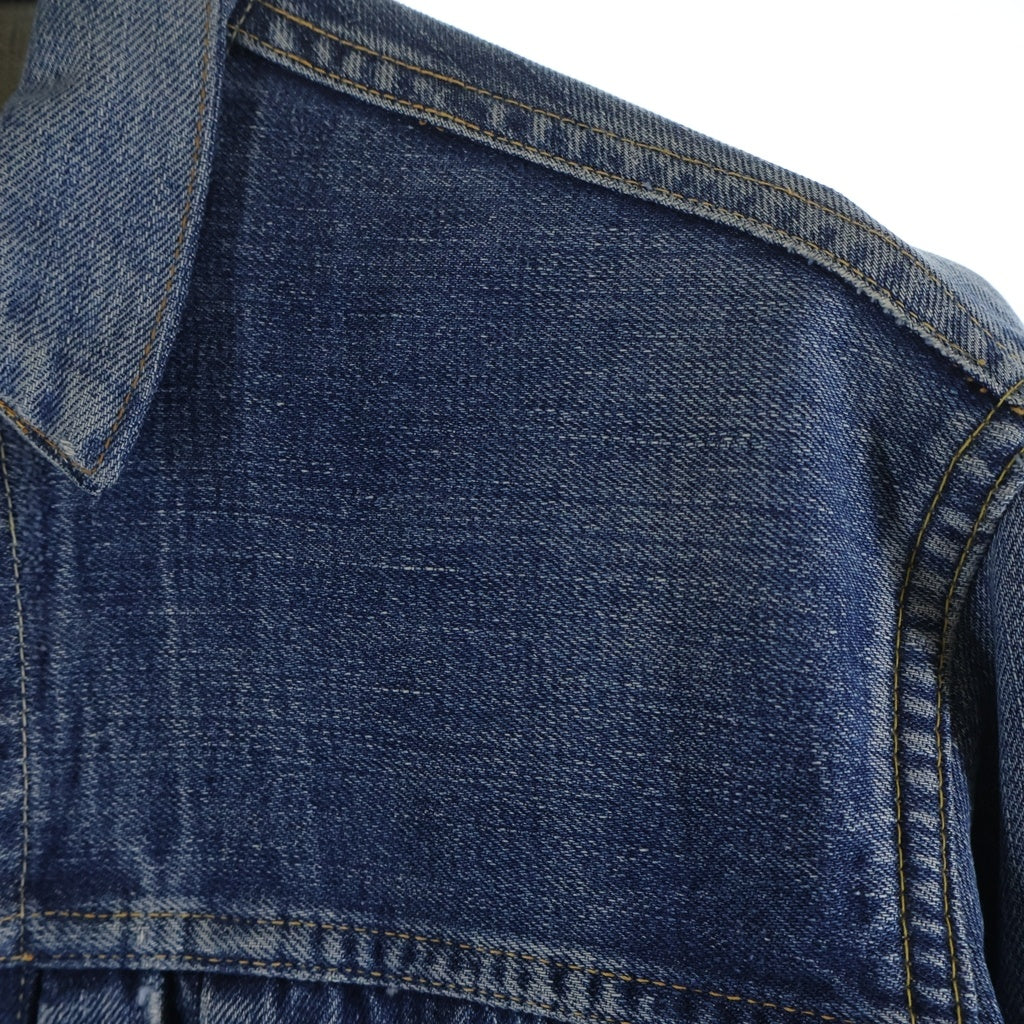VINTAGE(ヴィンテージ) 50S 507XX 2nd BIG E 革パッチ 片面タブ ボタン裏刻印17 デニムジャケット インディゴ