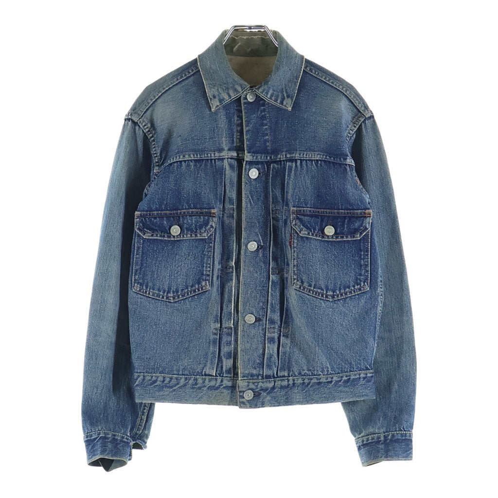 Levi's(リーバイス) 50S 507XX 2nd BIG E 紙パッチ ボタン裏無刻印 両面タブ 均等V レインボーステッチ デニムジャケット インディゴ