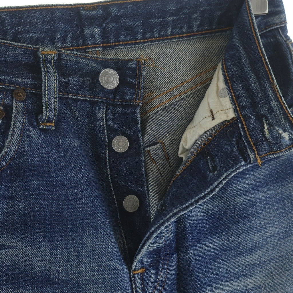 Levi's(リーバイス) 70S 501 BIG E後期 紙パッチ ボタン裏6 並行ステッチ 足長R ボタンフライ インディゴ