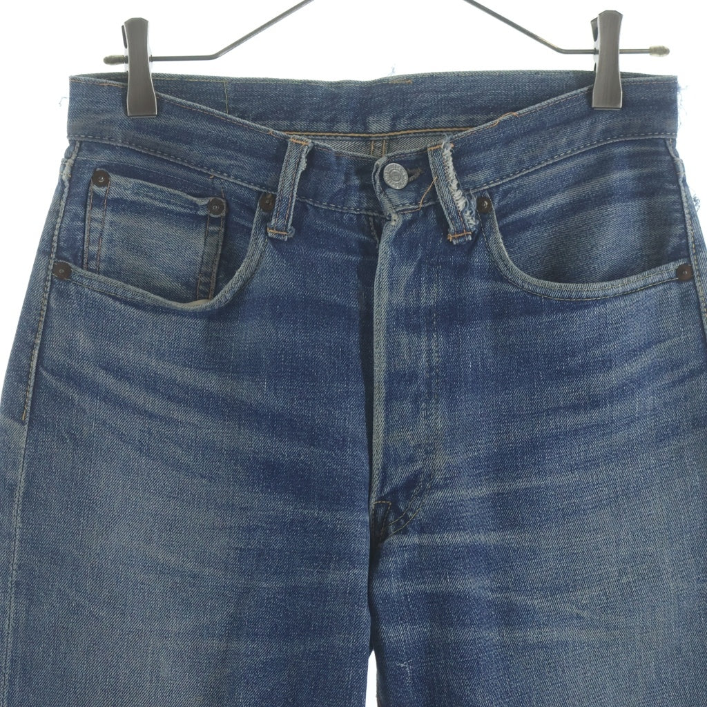 Levi's(リーバイス) 50-60S 501XX 紙パッチギャラ入り BIG E ボタン裏刻印K 両面タブ オフセット オフセット 足長R インディゴ