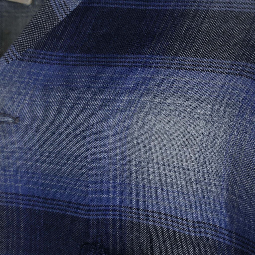 VINTAGE(ヴィンテージ) 60S Golden Isle OMBRE CHECK RAYON L/S SHIRT レーヨン オンブレチェック 長袖シャツ ブラック/ブルー/ホワイト