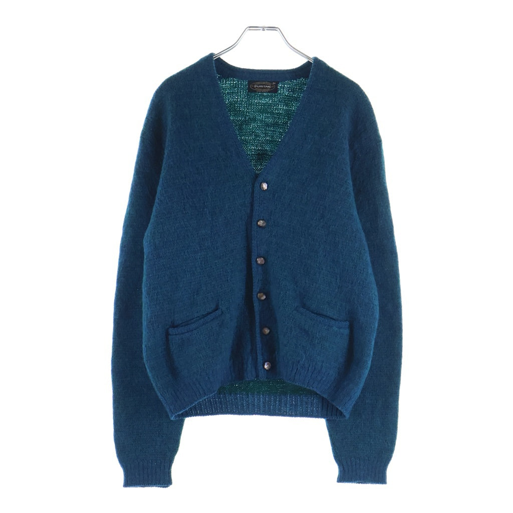 VINTAGE(ヴィンテージ) 60S PURITAN (ピューリタン) MOHAIR MIX CARDIGAN モヘア混カーディガン ブルー/グリーン