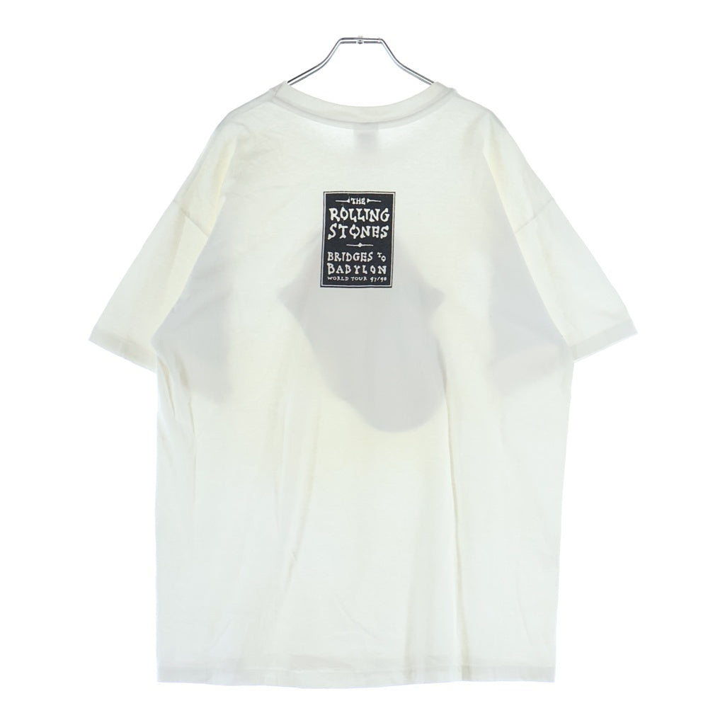 VINTAGE(ヴィンテージ) 90S THE ROLLING STONES BRIDGES TO BABYLON WORLD TOUR TEE ローリングストーンズ 両面プリント半袖カットソーTシャツ ホワイト