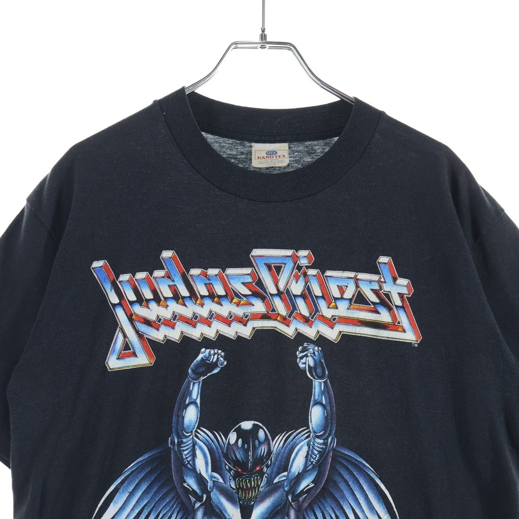 VINTAGE(ヴィンテージ) 90S JUDAS PRIEST PAINKILLER 1990 TOUR ジューダス プリースト 両面プリント半袖カットソーTシャツブラック