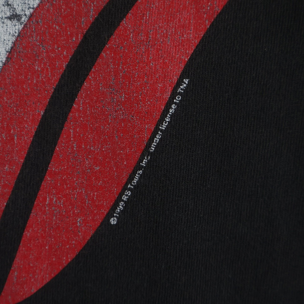VINTAGE(ヴィンテージ) 90S THE ROLLING STONES TONGUE PRINT TEE ローリングストーンズ タン 片面プリント半袖カットソーTシャツ ブラック