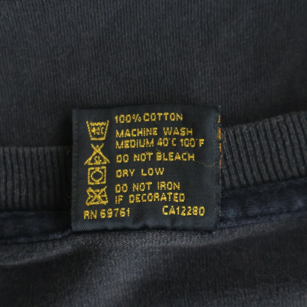 VINTAGE(ヴィンテージ) 90S PINK FLOYD DARK SIDE OF THE MOON ピンクフロイド 狂気 両面プリント半袖カットソーTシャツ ブラック